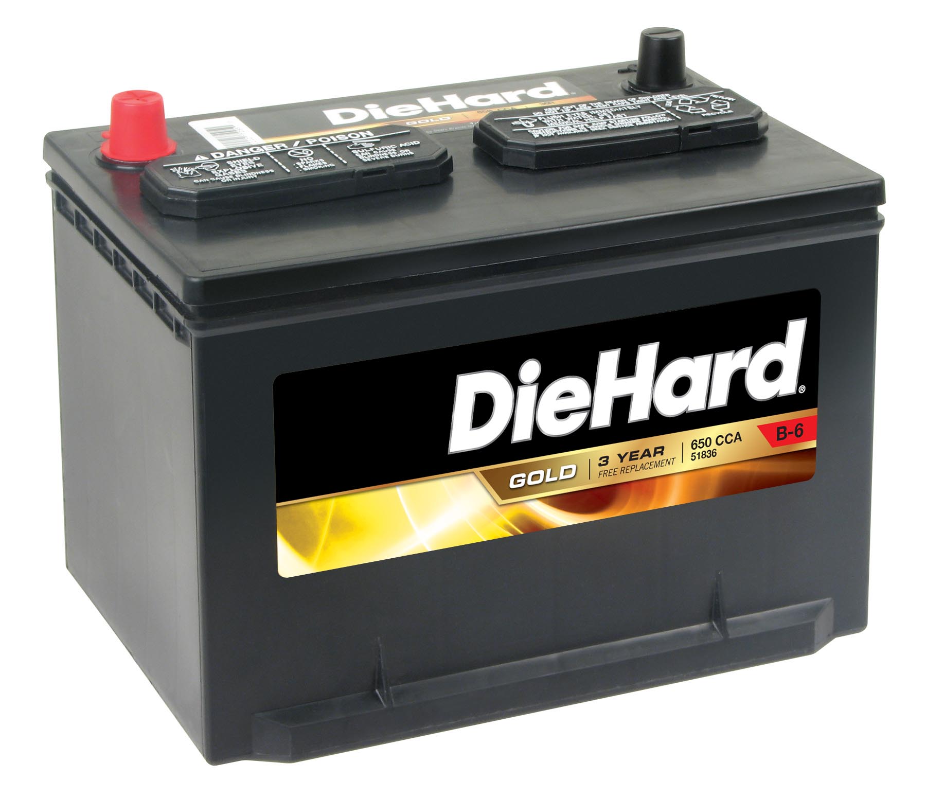 DieHard Gold Automotive Battery - Group Size JC-36R (Price with Exchange)