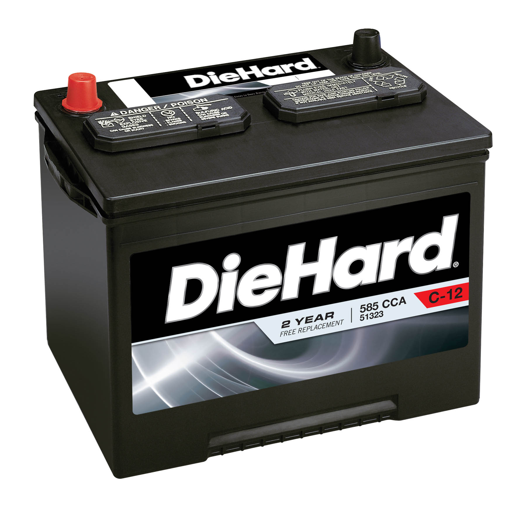 DieHard Automotive Battery- Group Size 24F (Price with Exchange)