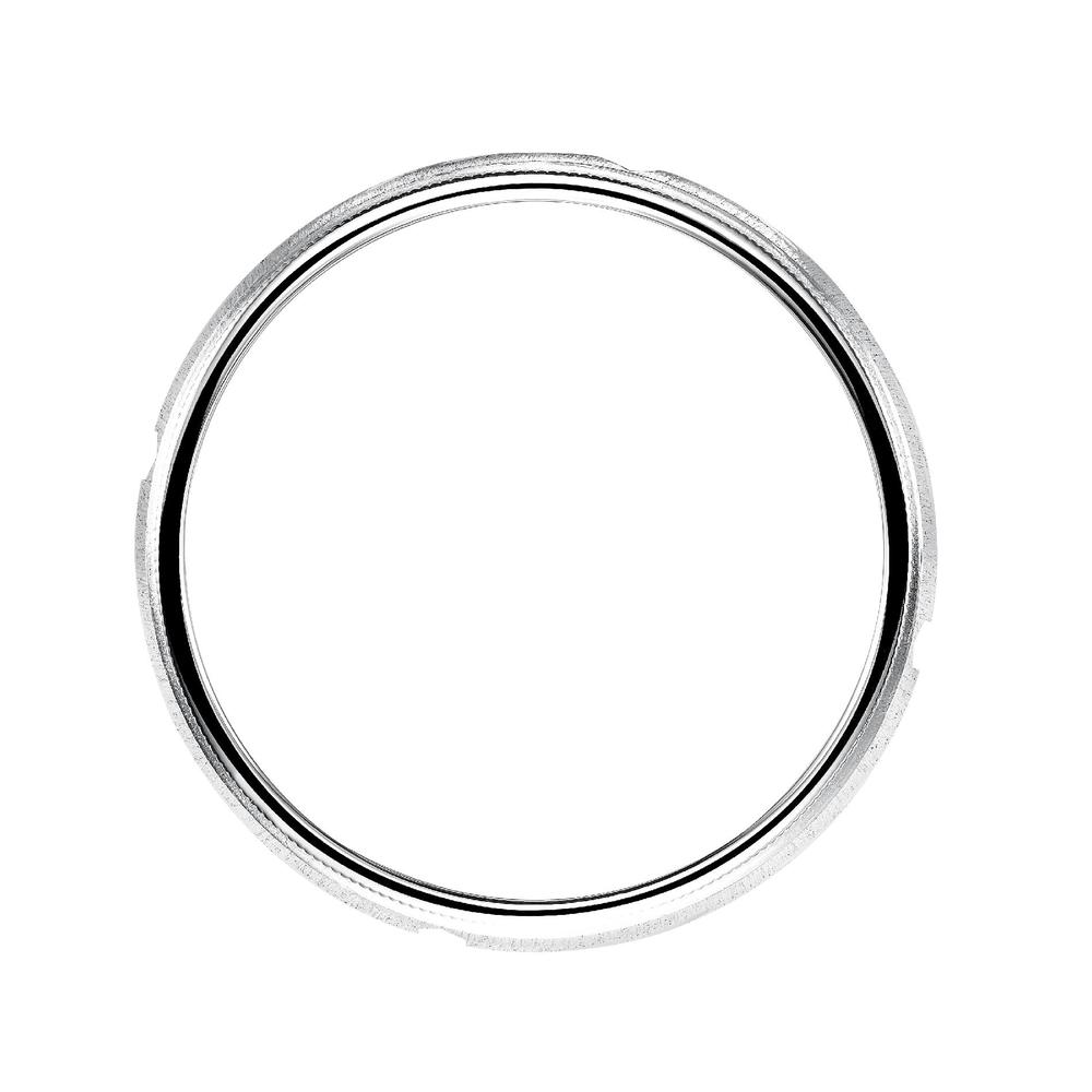 8mm Engraved Comfort Fit Sterling Silver Band