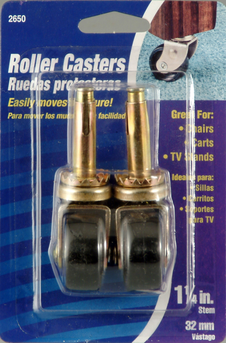 Soft Touch Roller Casters, 1-1/4 Inch