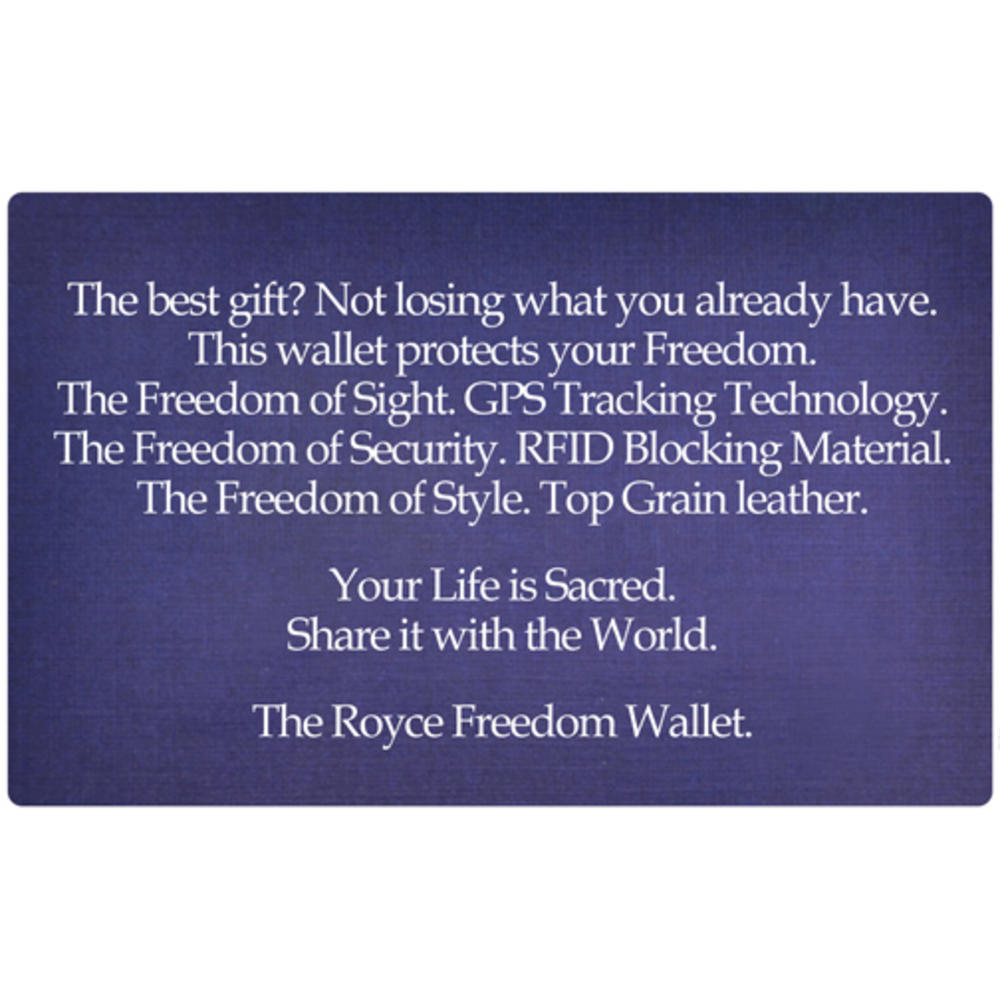 Royce Leather Freedom Wallet For Men