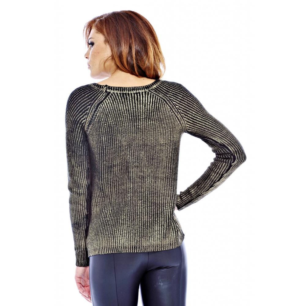 AX Paris Women's Metallic Knit Sweater - Online Exclusive