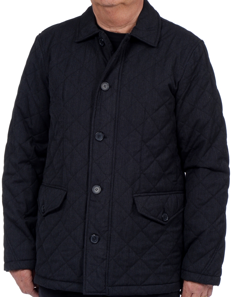 Excelled Men's Button Front Quilt Jacket - Online Exclusive