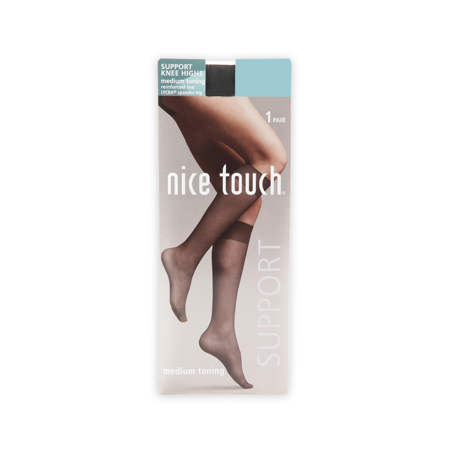 Nice Touch Women's Knee Highs Support Medium Toning
