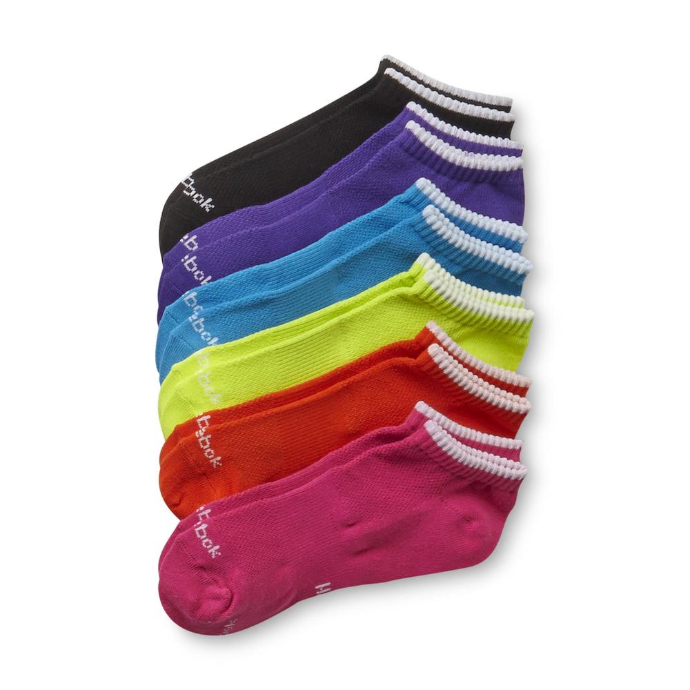 Reebok Girl's 6-Pairs Ankle Socks - Multicolored