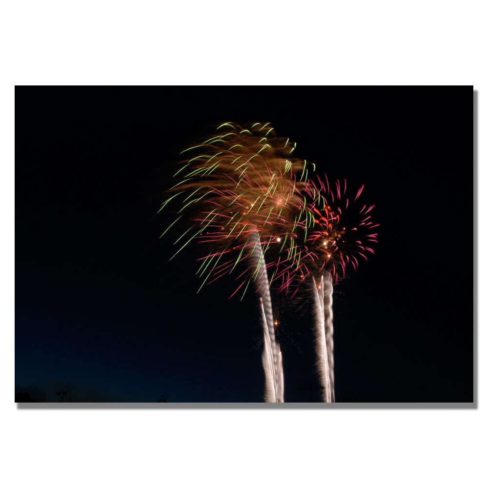 Trademark Global Kurt Shaffer 'Abstract Fireworks 37' Canvas Art