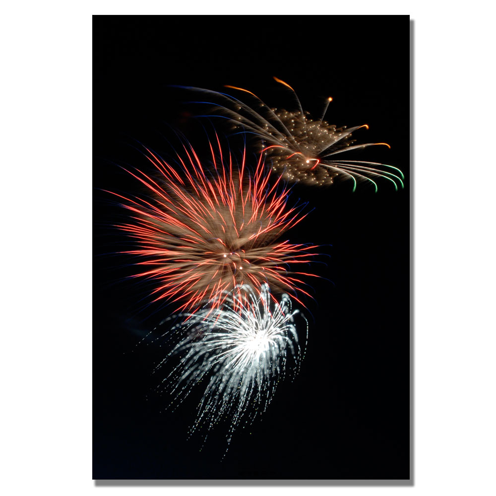 Trademark Global Kurt Shaffer 'Abstract Fireworks 36' Canvas Art
