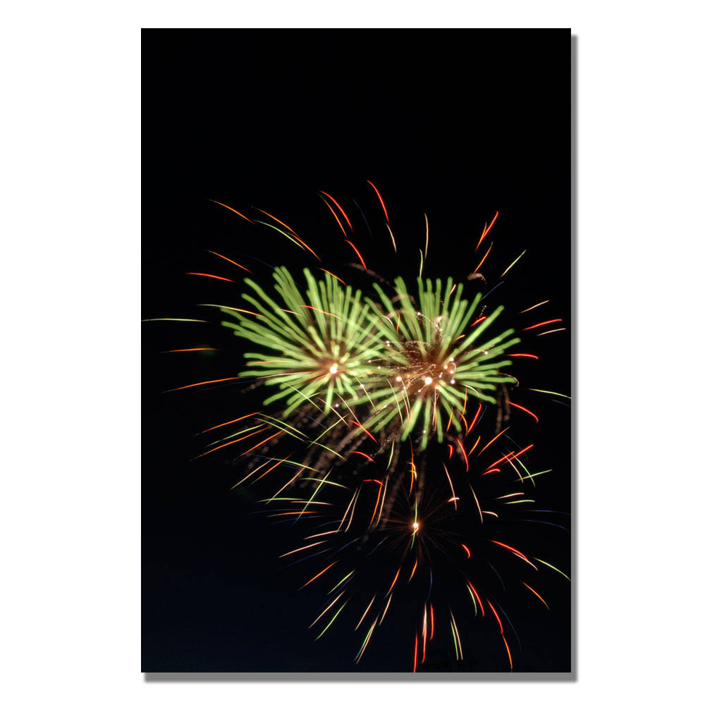 Trademark Global Kurt Shaffer 'Abstract Fireworks 35' Canvas Art
