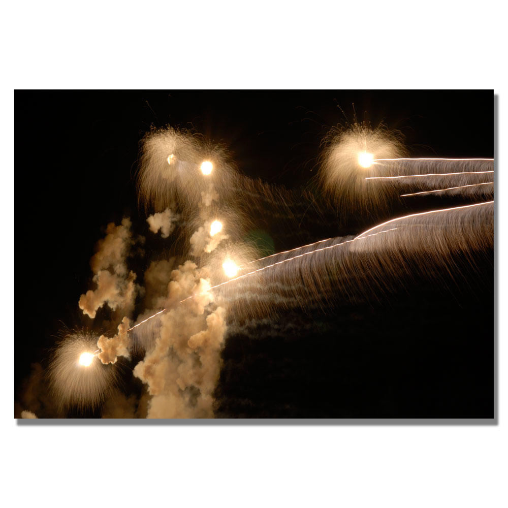 Trademark Global Kurt Shaffer 'Abstract Fireworks 34' Canvas Art