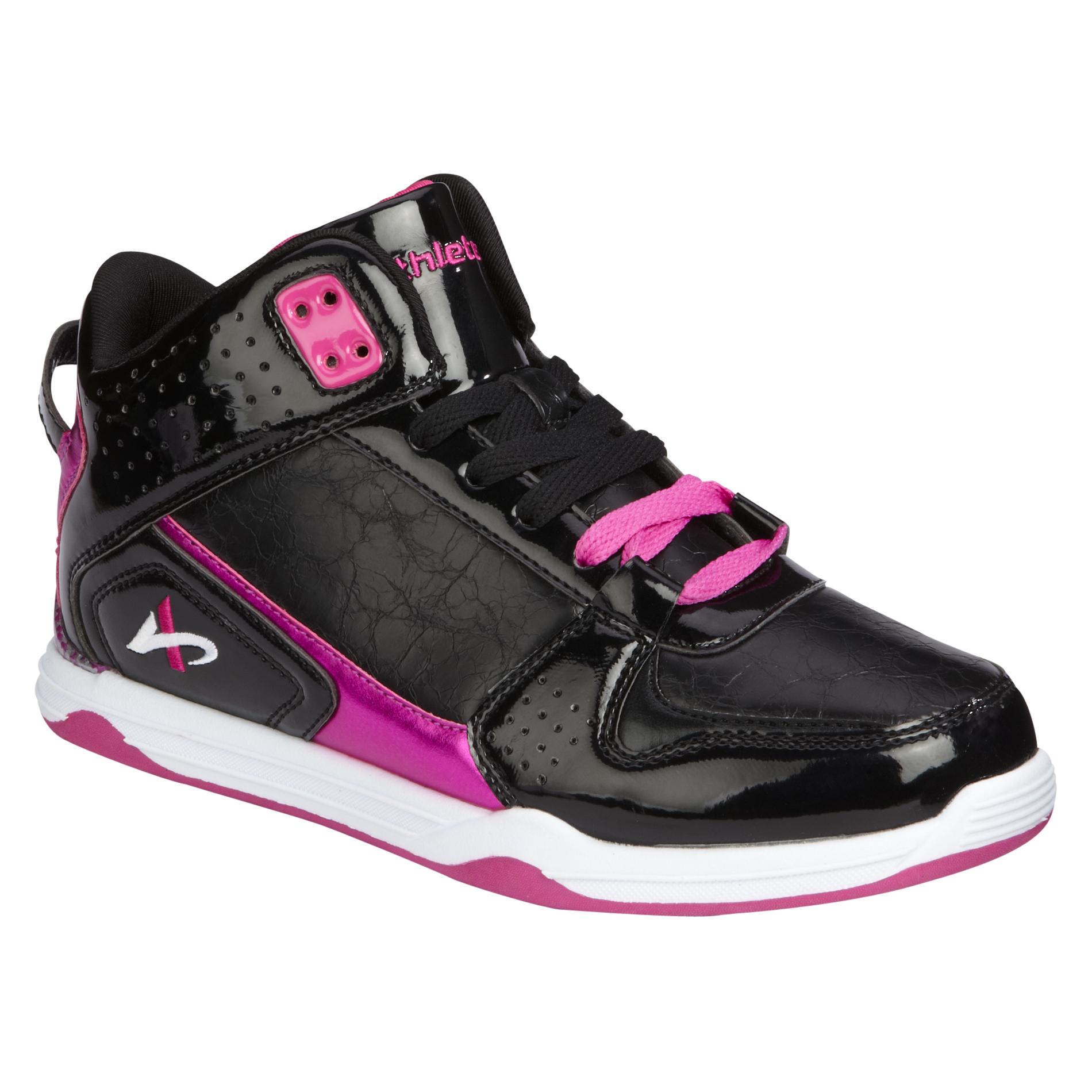 Athletech Women's Athletic Shoe Preen Hi-Top - Black/Pink