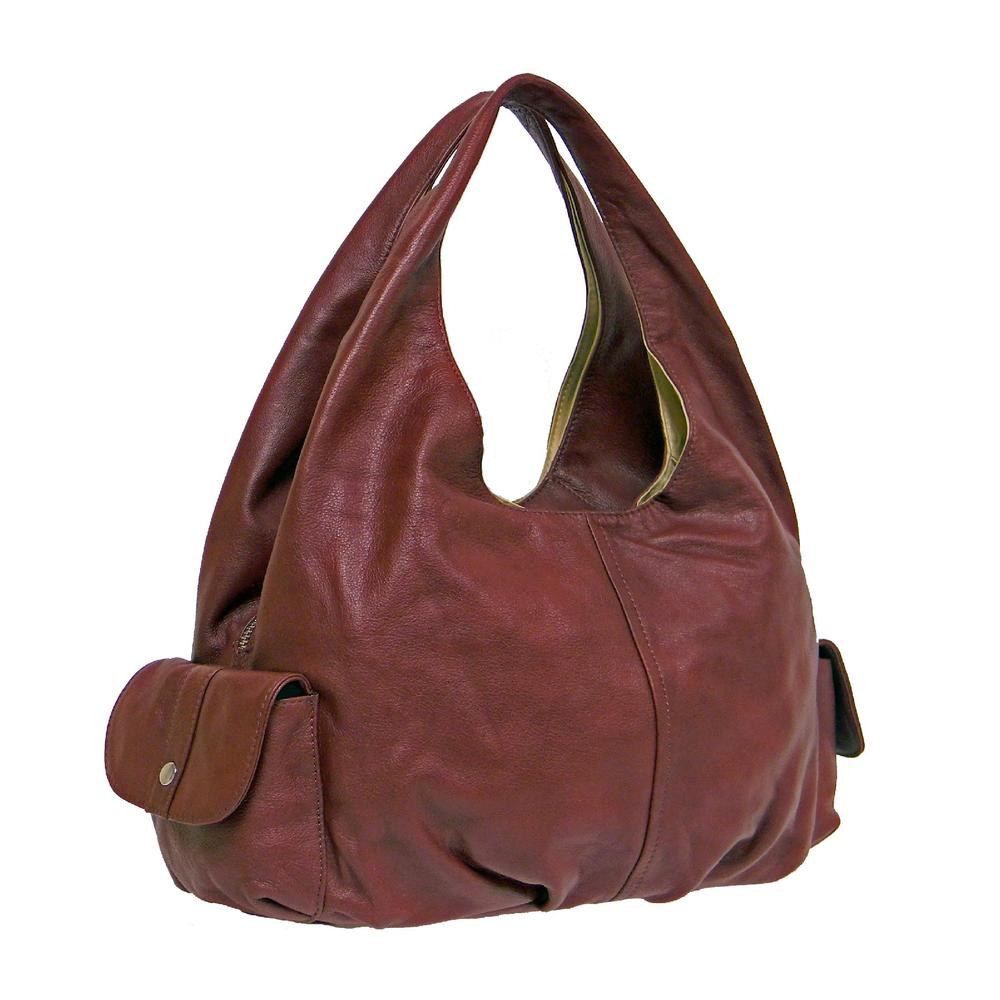 Donna Bella Designs Davina Leather Hobo Bag