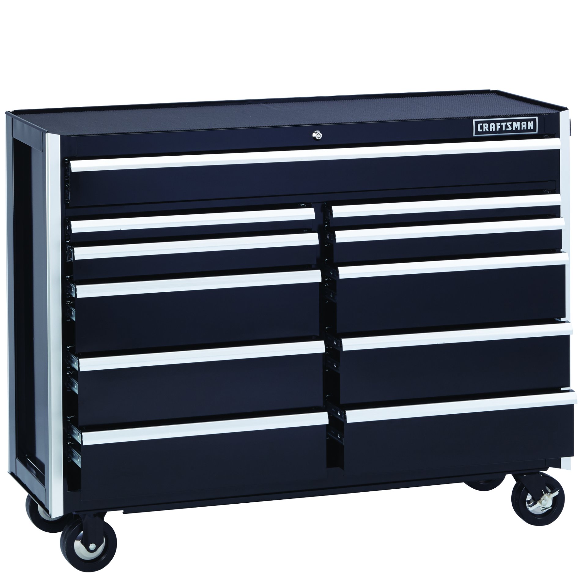 Craftsman 114142 Edge Series 52 11 Drawer Rolling Cart Black
