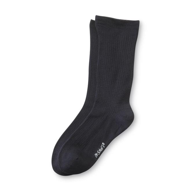 Dr. Scholl's Men's Ribbed Crew Dress Socks