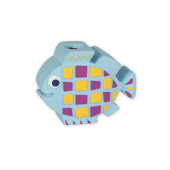 Essential Home Happy Creatures Blue Fish Toothbrush Holder