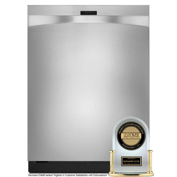 Kenmore Elite 13963 24" BuiltIn Dishwasher Stainless Steel Sears Outlet