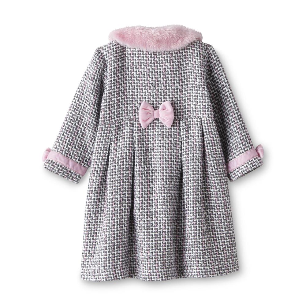 Blueberi Boulevard Infant & Toddler Girl's Coat & Velour Dress