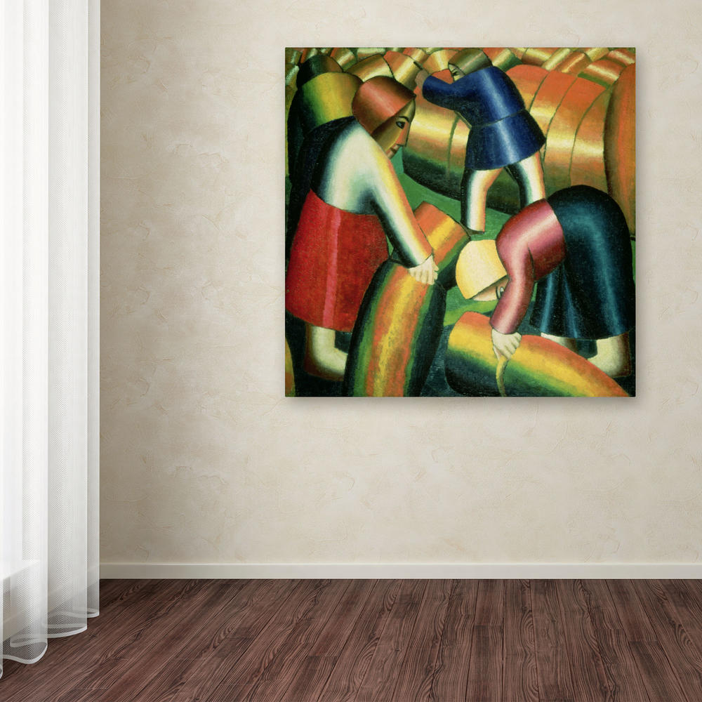 Trademark Global Kazimir Malevich 'Taking In the Rye' Canvas Art