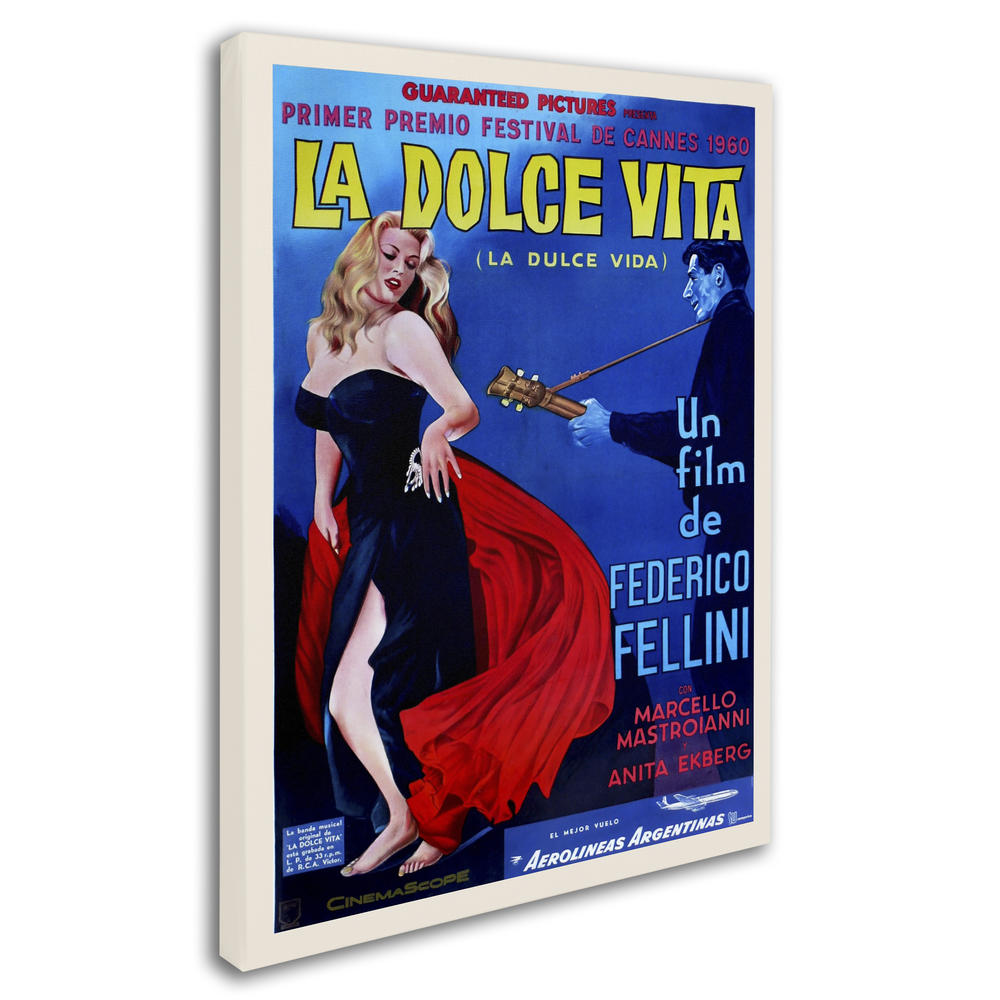 Trademark Global Vintage Apple Collection 'La Dolce Vita' Canvas Art
