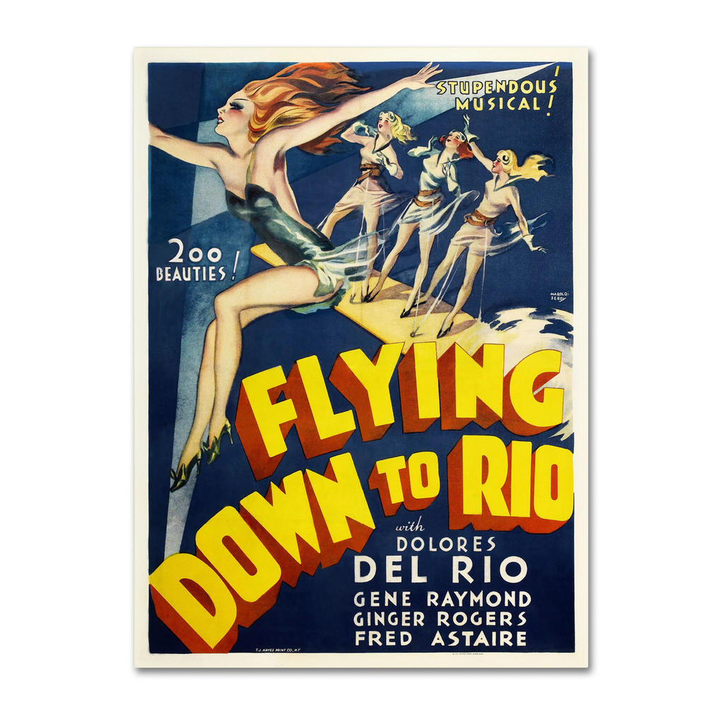 Trademark Global Vintage Apple Collection 'Flying Down to Rio' Canvas Art