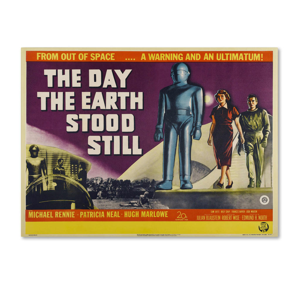 Trademark Global Vintage Apple Collection 'Day Earth Stood Still' Canvas Art