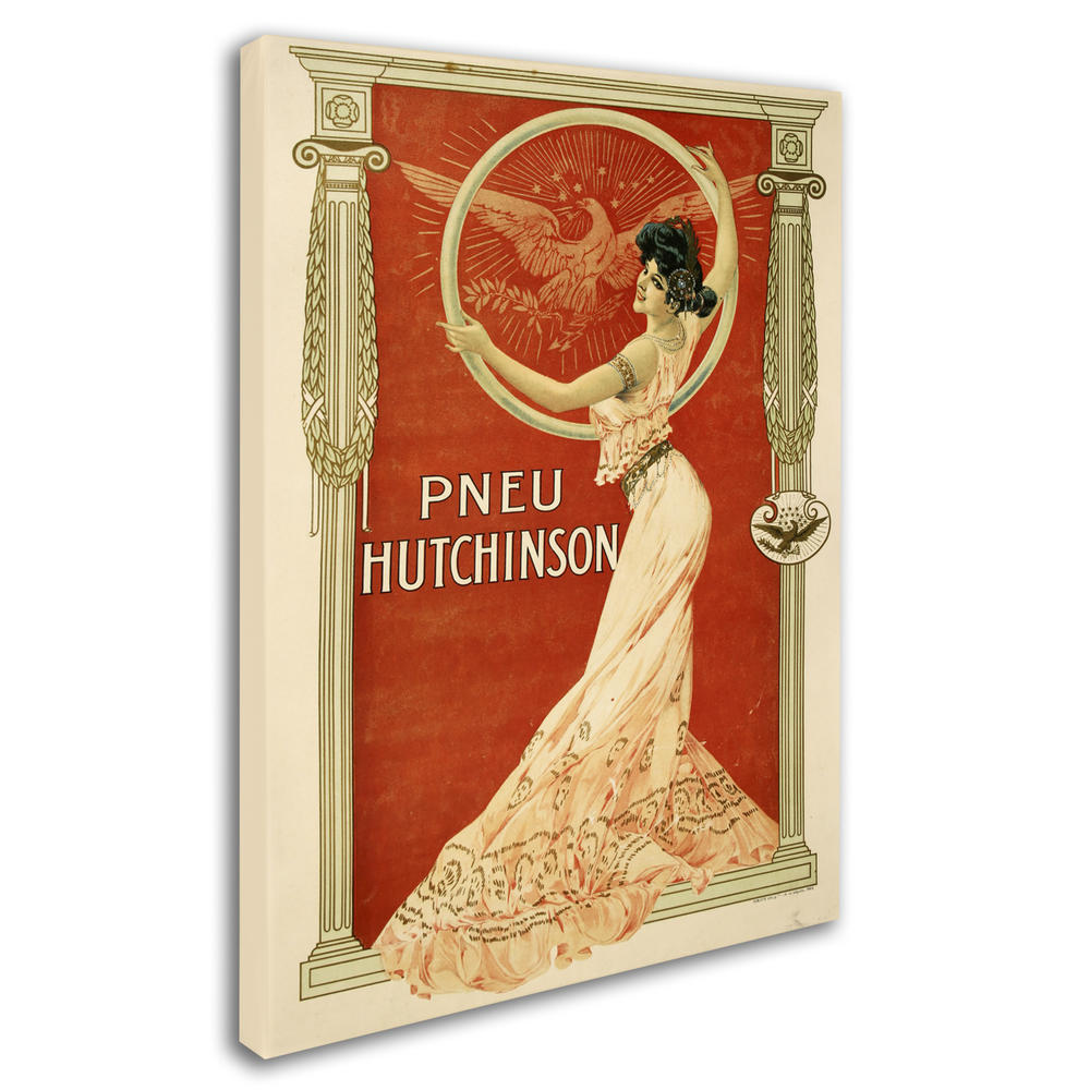 Trademark Global Vintage Apple Collection 'Pneu Hutchinson' Canvas Art