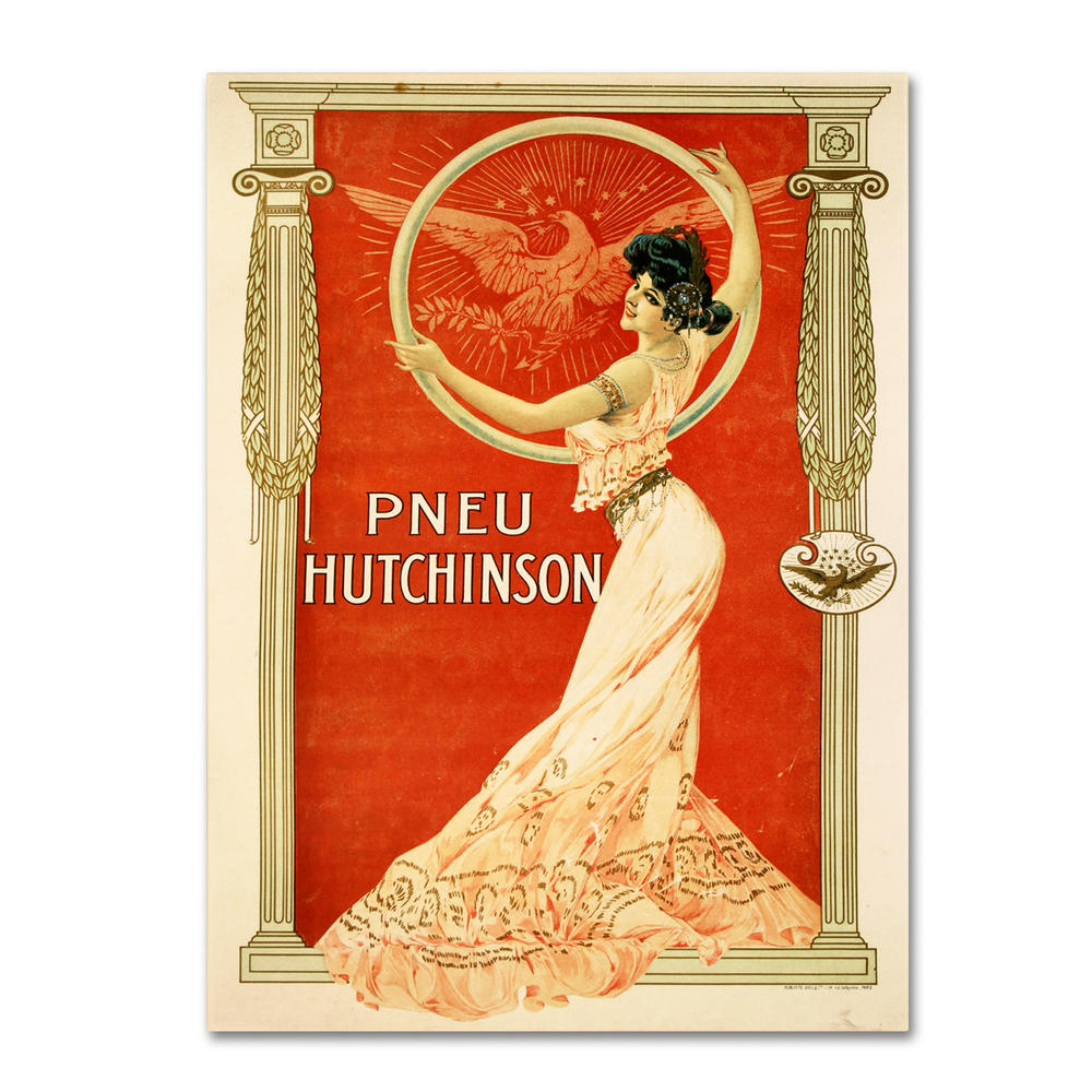Trademark Global Vintage Apple Collection 'Pneu Hutchinson' Canvas Art
