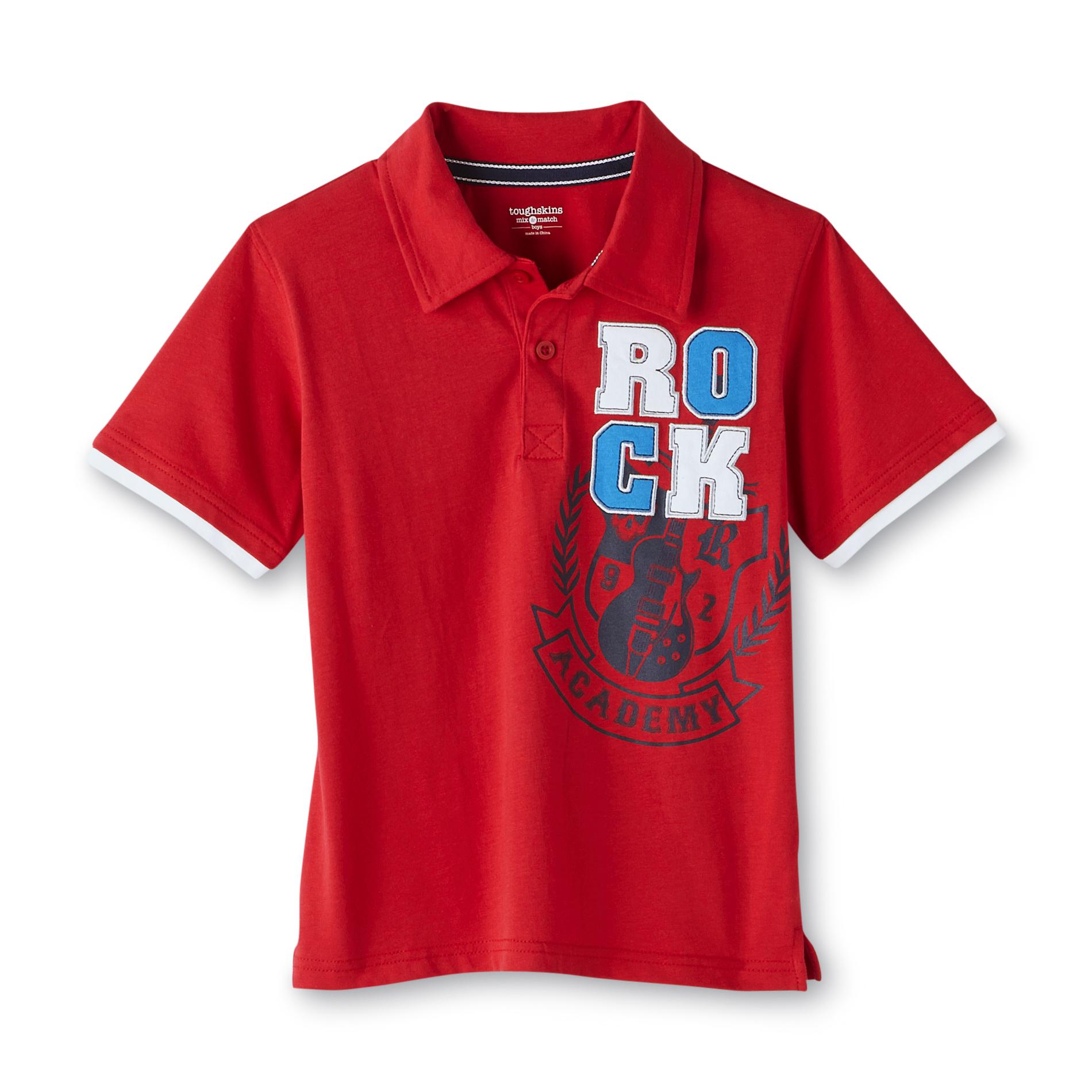 Toughskins Boy's Graphic Polo Shirt - Rock Academy