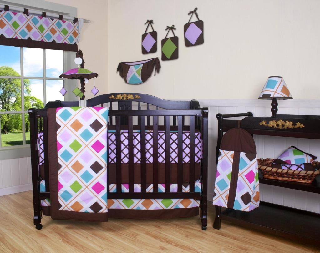 geenny baby girl deer family 13 piece nursery crib bedding set