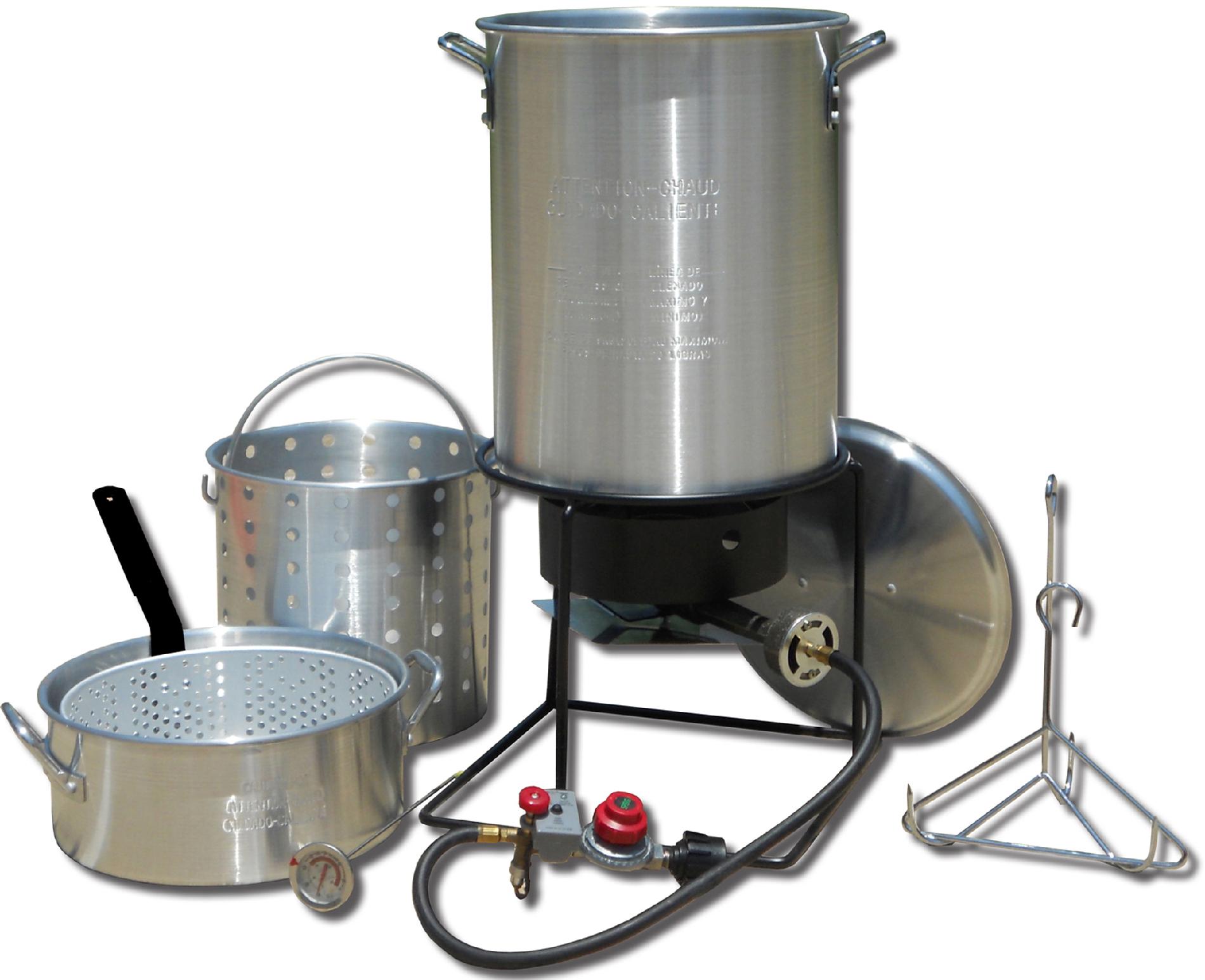 King Kooker&reg; Frying and Boiling Package with 2 Pots