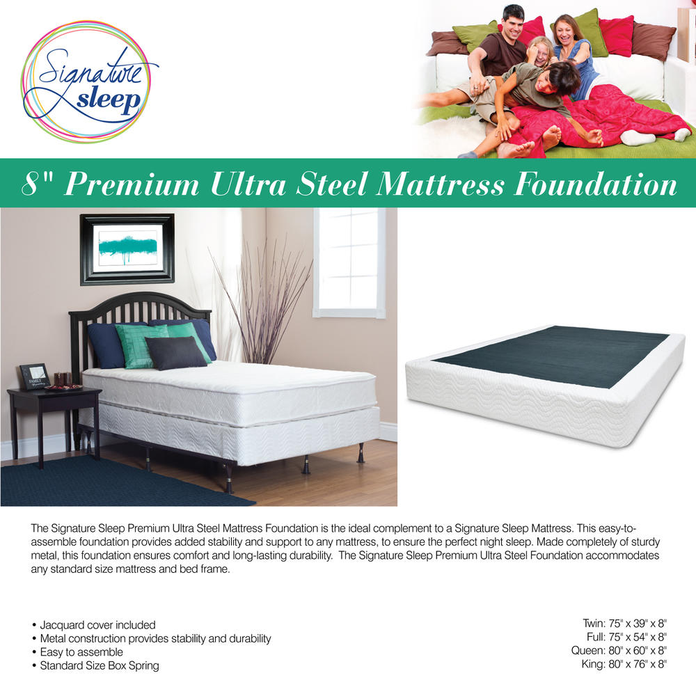 Signature Sleep Premium Ultra Steel Foundation  Multiple Sizes