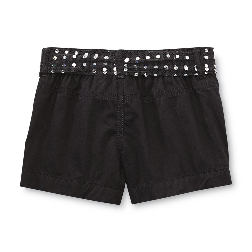 Basic Editions Girl's Twill Shorts & Belt