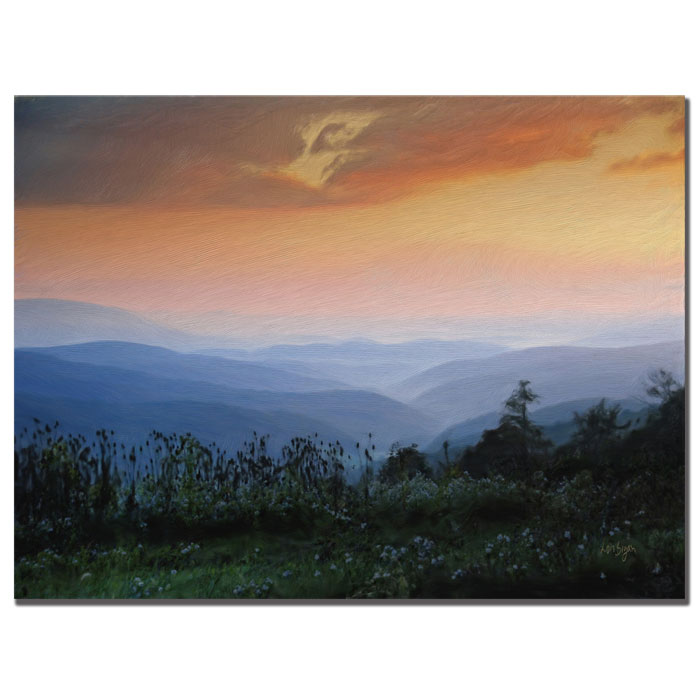 Trademark Global Lois Bryan 'Sunrise on the Mountain' Canvas Art