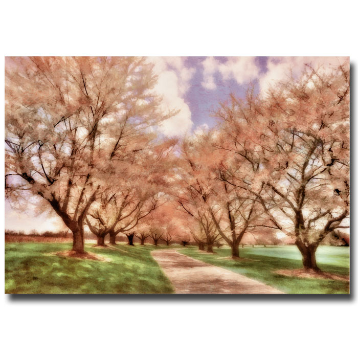 Trademark Global Lois Bryan 'Down the Cherry Lined Lane' Canvas Art