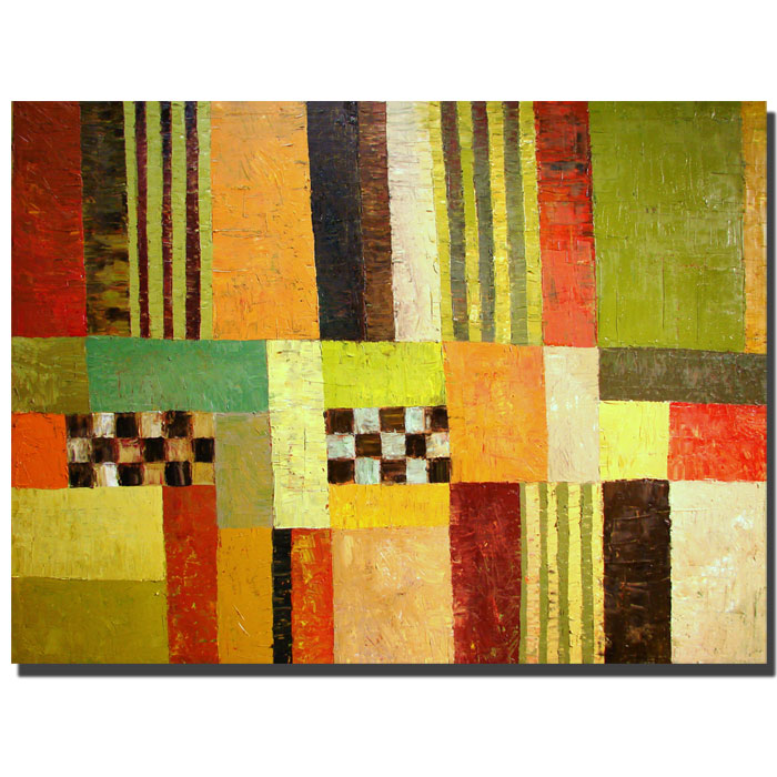 Trademark Global Michelle Calkins 'Color Pattern Abstract' Canvas Art
