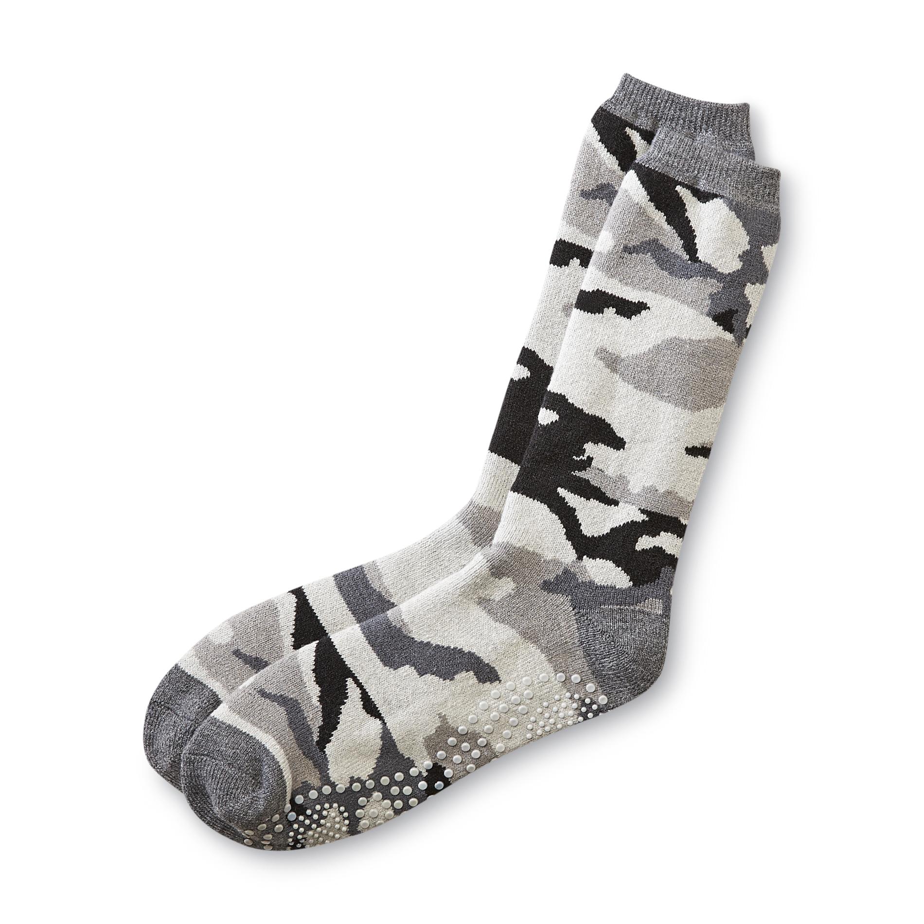 Joe Boxer Men’s Camouflage Slipper Socks