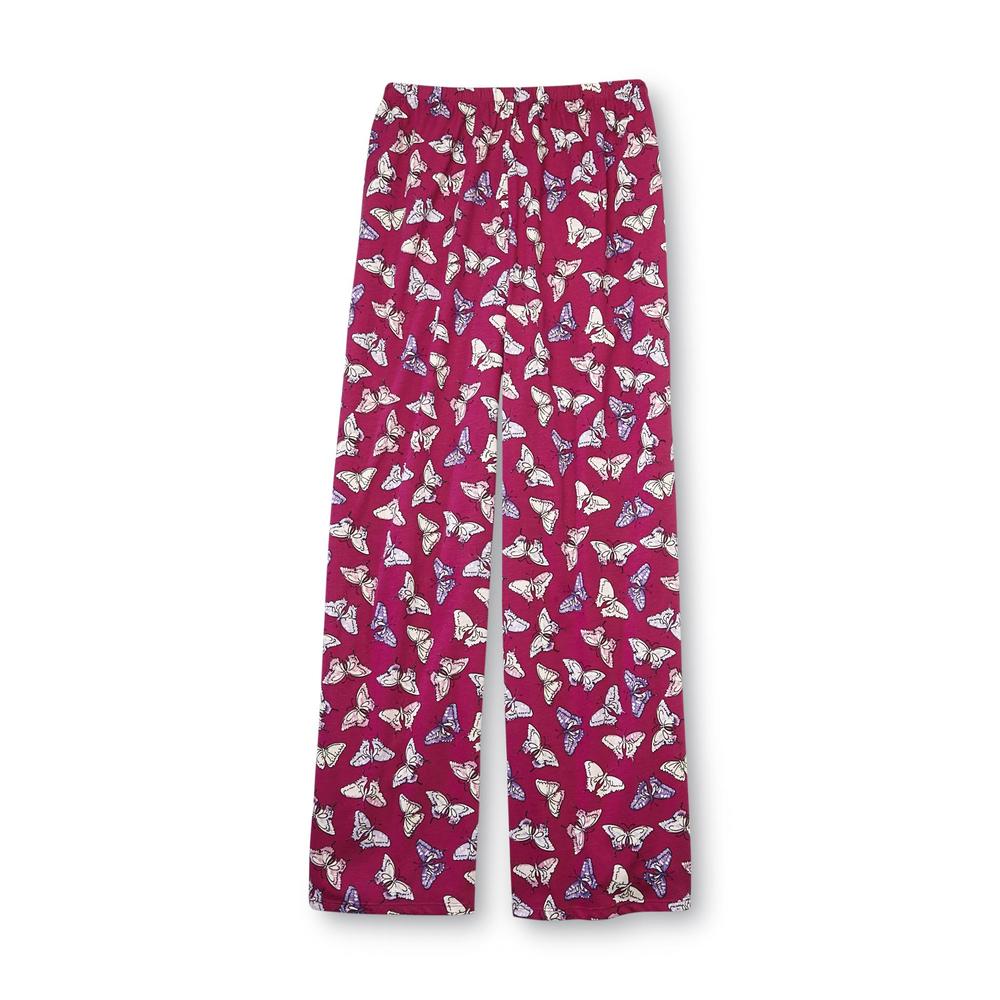 Laura Scott Women's Pajama Shirt & Pants - Butterfly Print