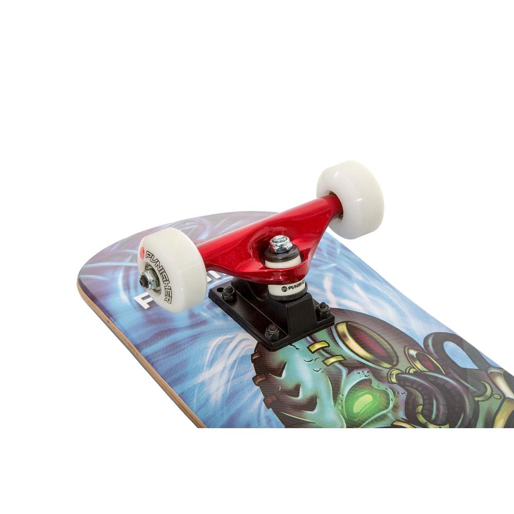 Punisher Skateboards  Alien Rage 31.5-inch Complete Skateboard with Concave Deck