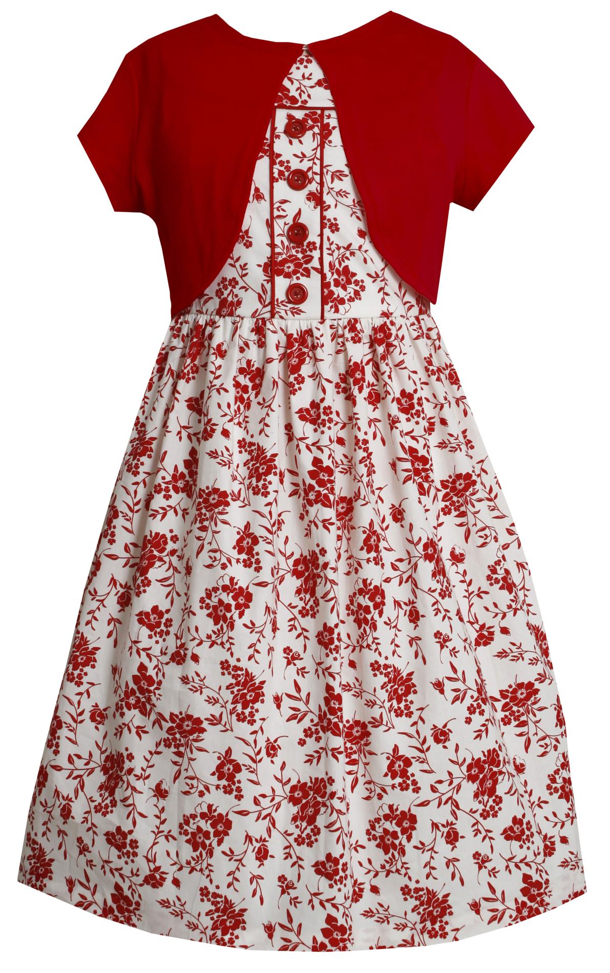 Ashley Ann Girl's Dress &  Shot-Sleeve Shrug - Floral