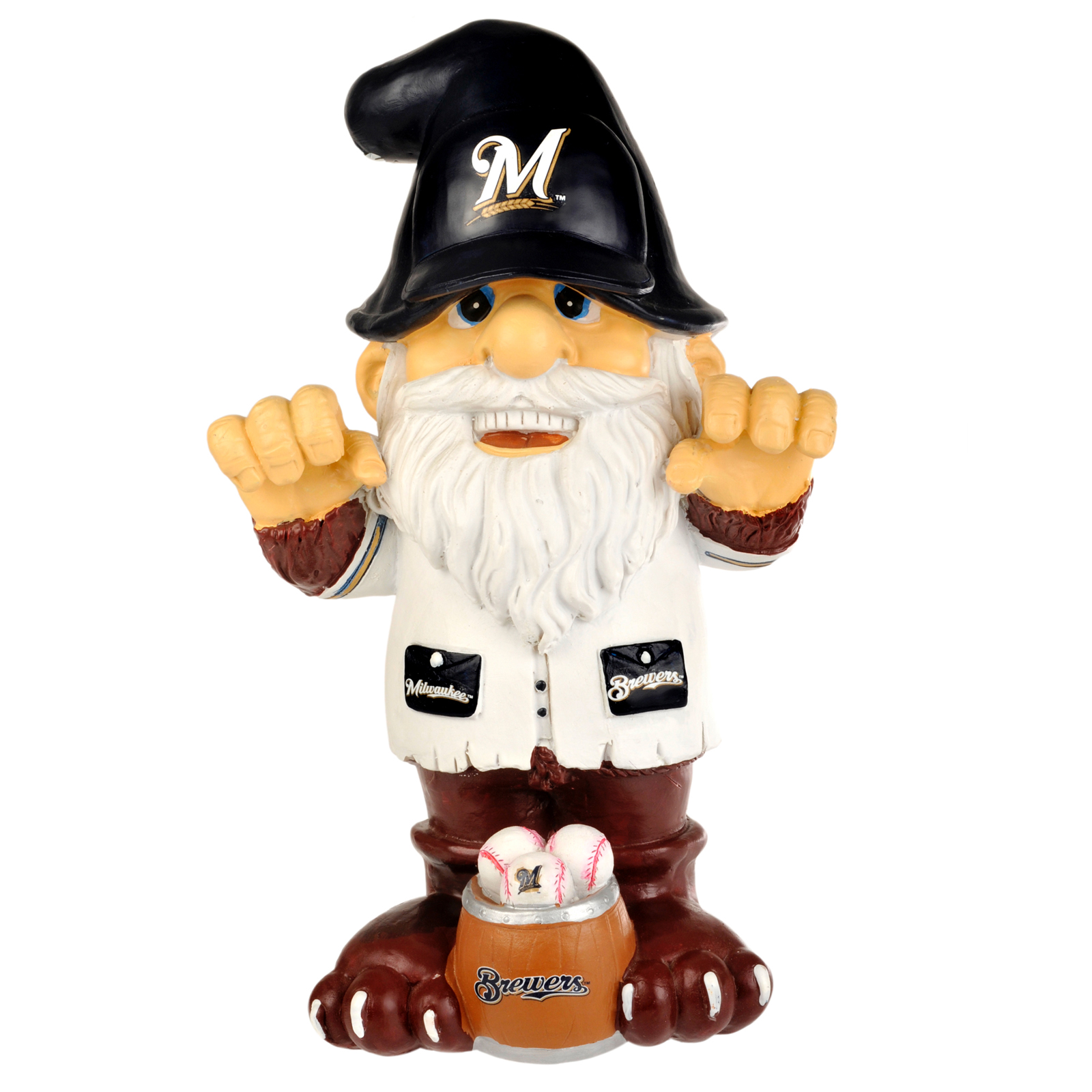 Forever Collectibles Milwaukee Brewers MLB 2nd String Thematic 11-inch Gnome