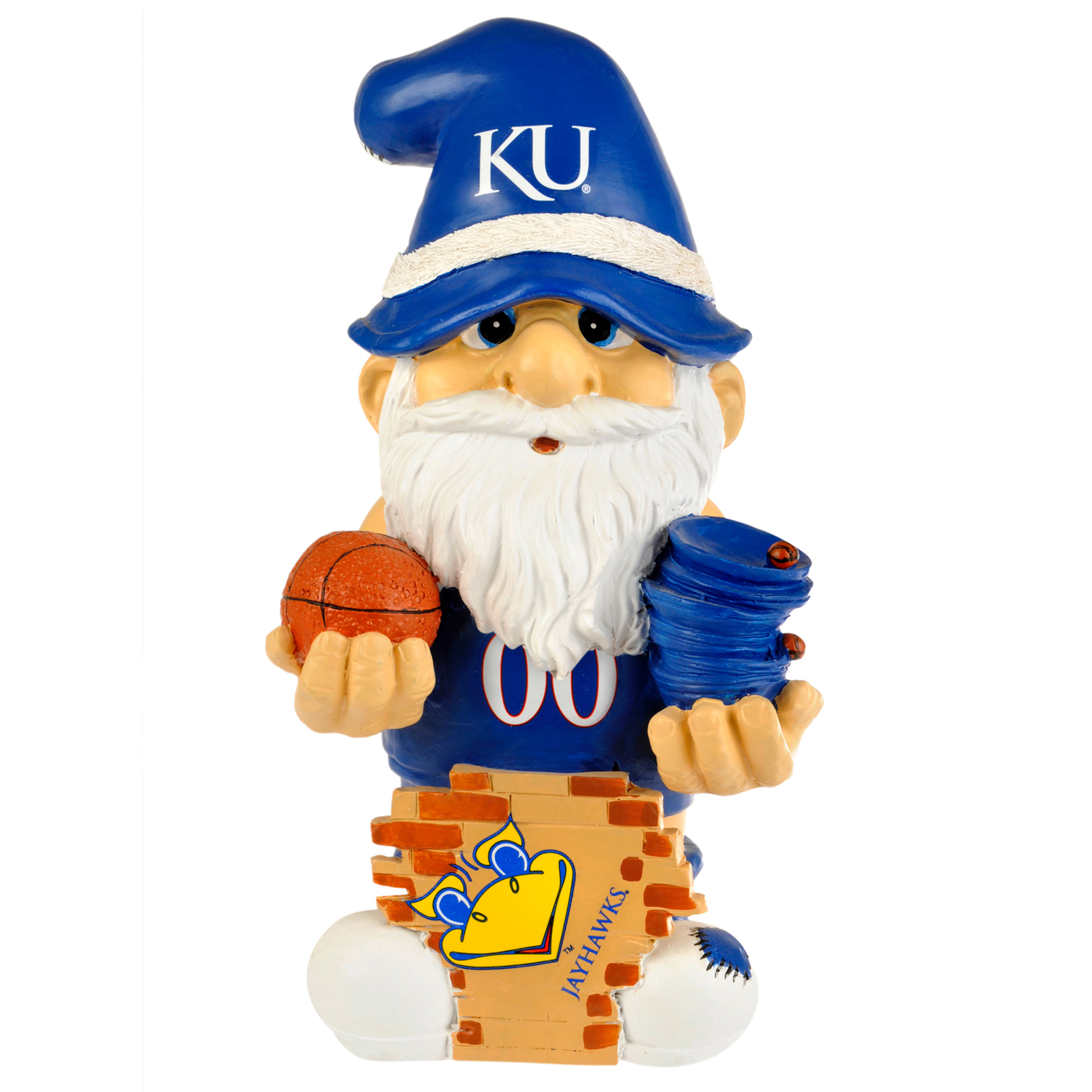 Forever Collectibles Kansas Jayhawks NCAA 2nd String Thematic 11-inch Gnome