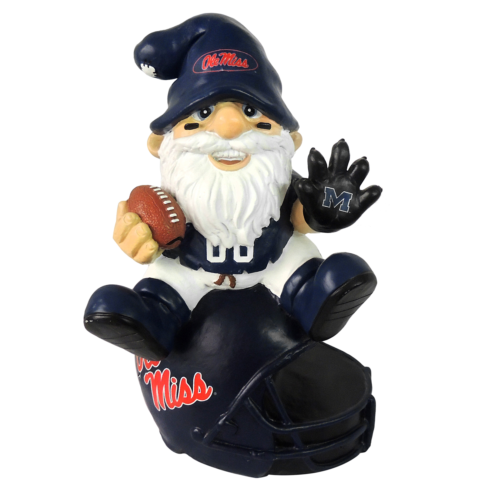 Forever Collectibles Ole Miss Runnin Rebels NCAA 2nd String Thematic 11-inch Gnome