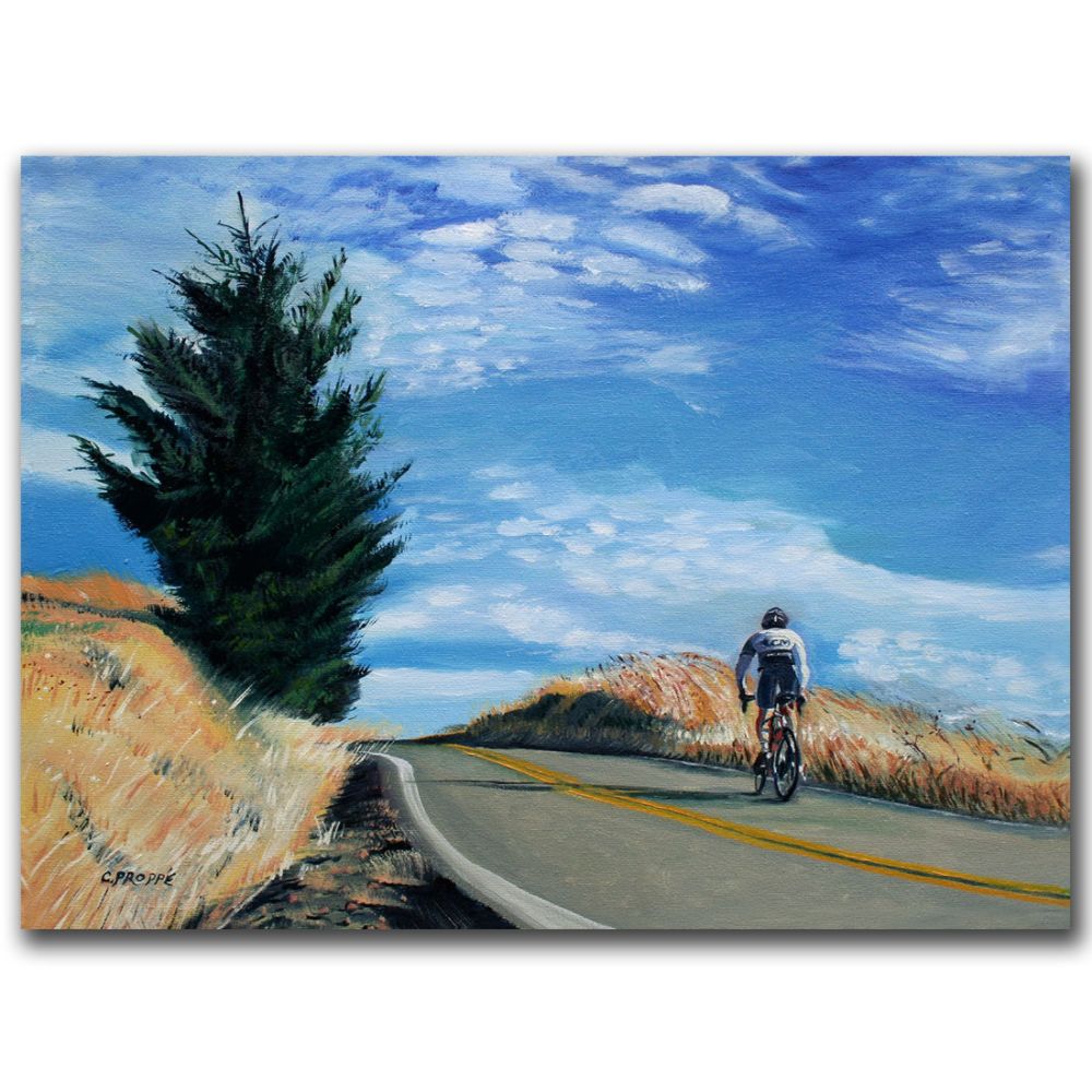 Trademark Global Colleen Proppe 'Biker Ascenting' Canvas Art