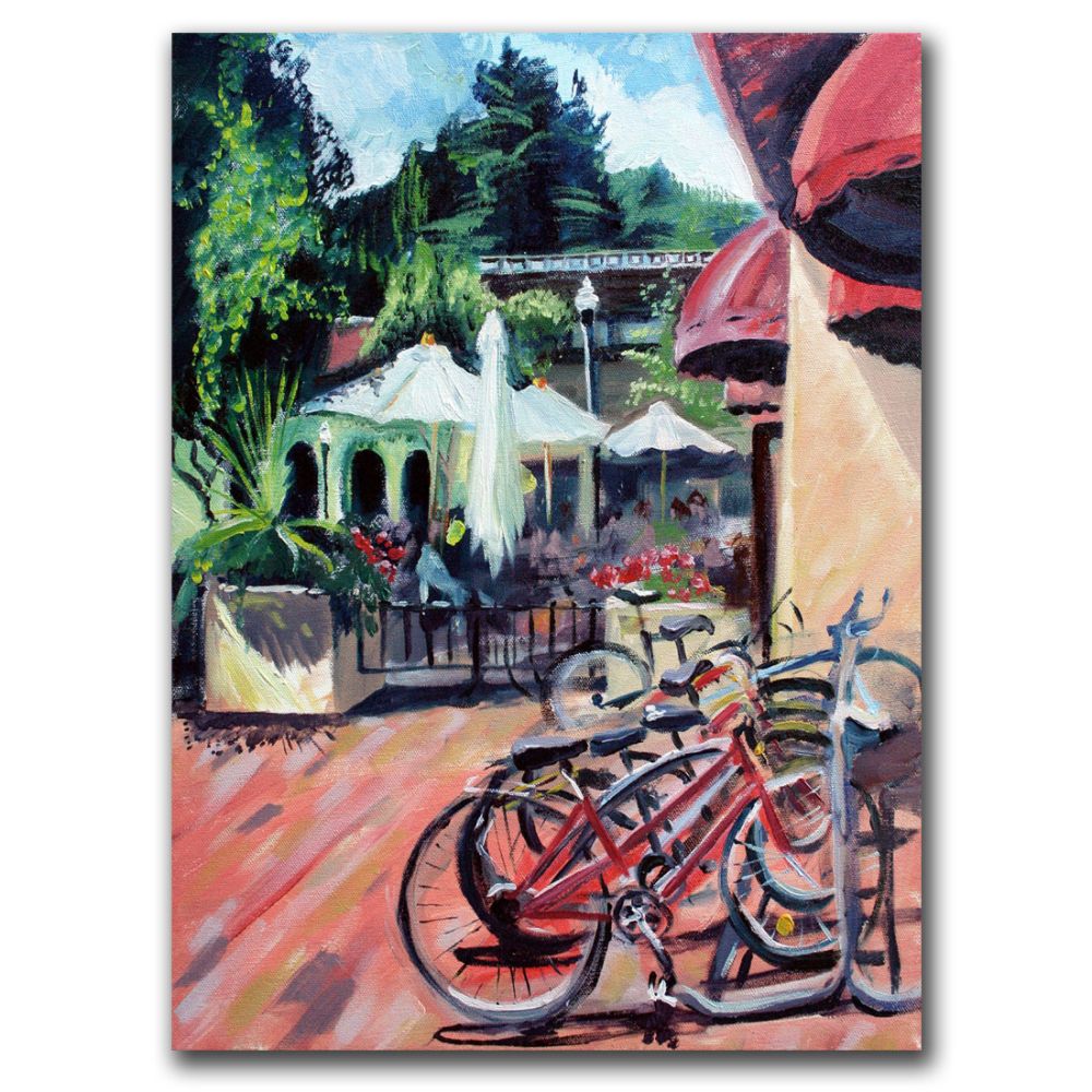 Trademark Global Colleen Proppe 'Bikes in Town' Canvas Art