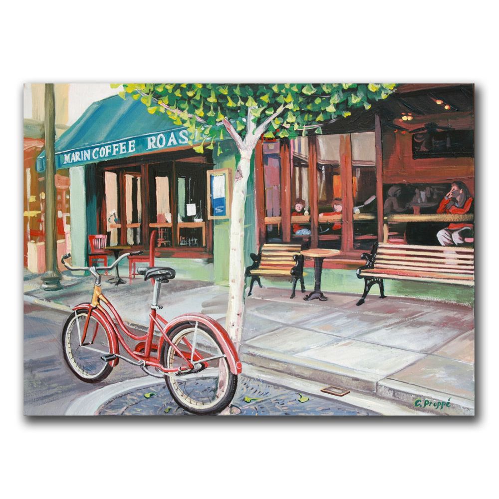 Trademark Global Colleen Proppe 'Coffee Shop' Canvas Art