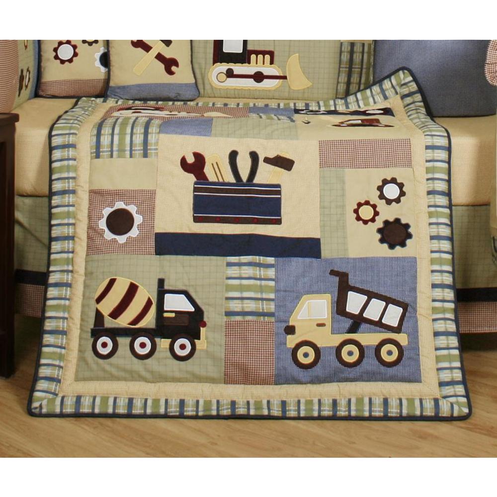 GEENNY 13pc. Baby Boy Constructor Crib Bedding Set