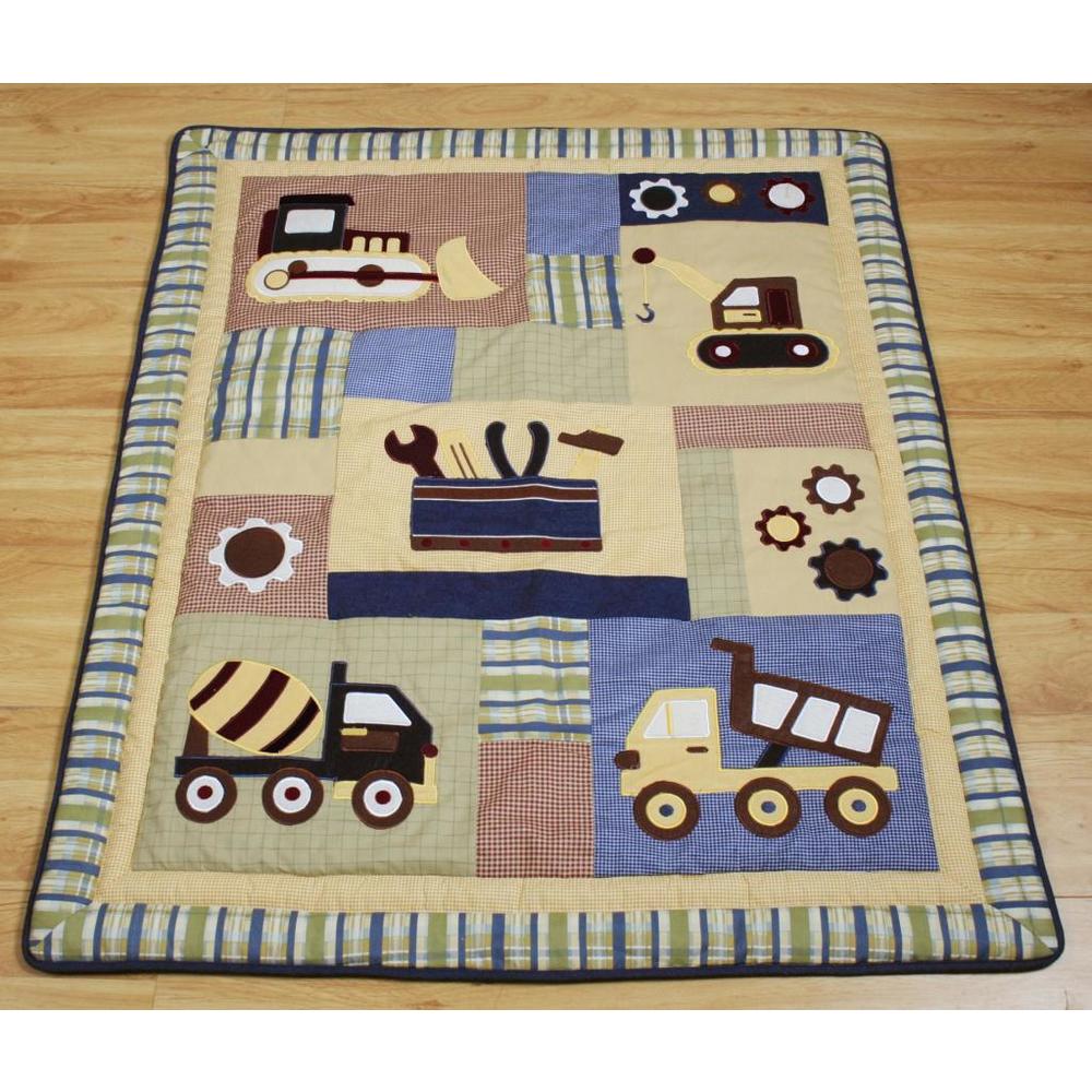 GEENNY 13pc. Baby Boy Constructor Crib Bedding Set