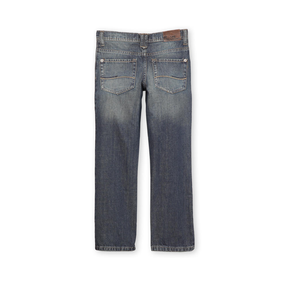 LEE Boy's Skinny Jeans - Dark Wash & Distressed