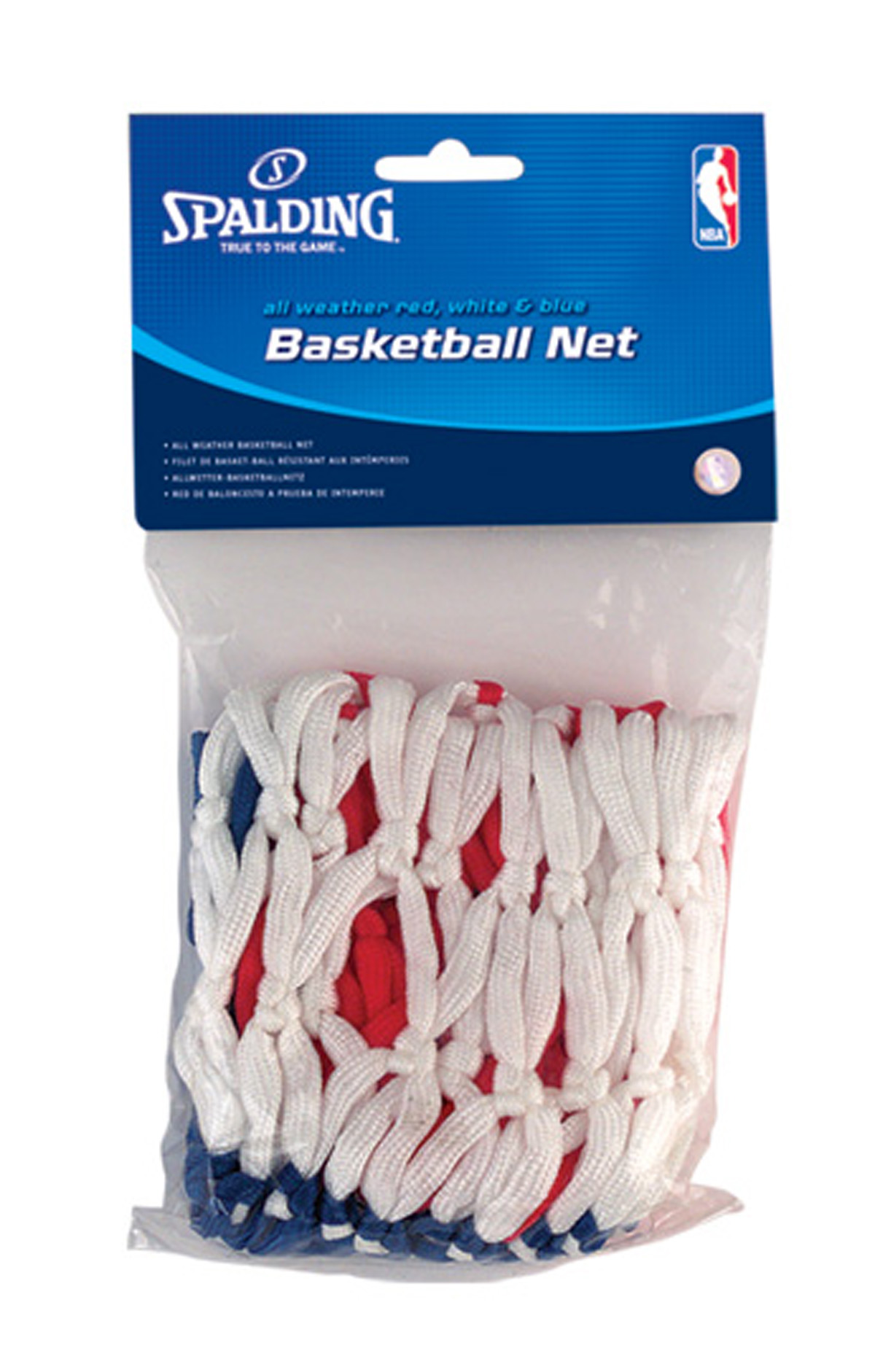 Spalding All Weather Red, White, and Blue Basketball Net - 120 grams