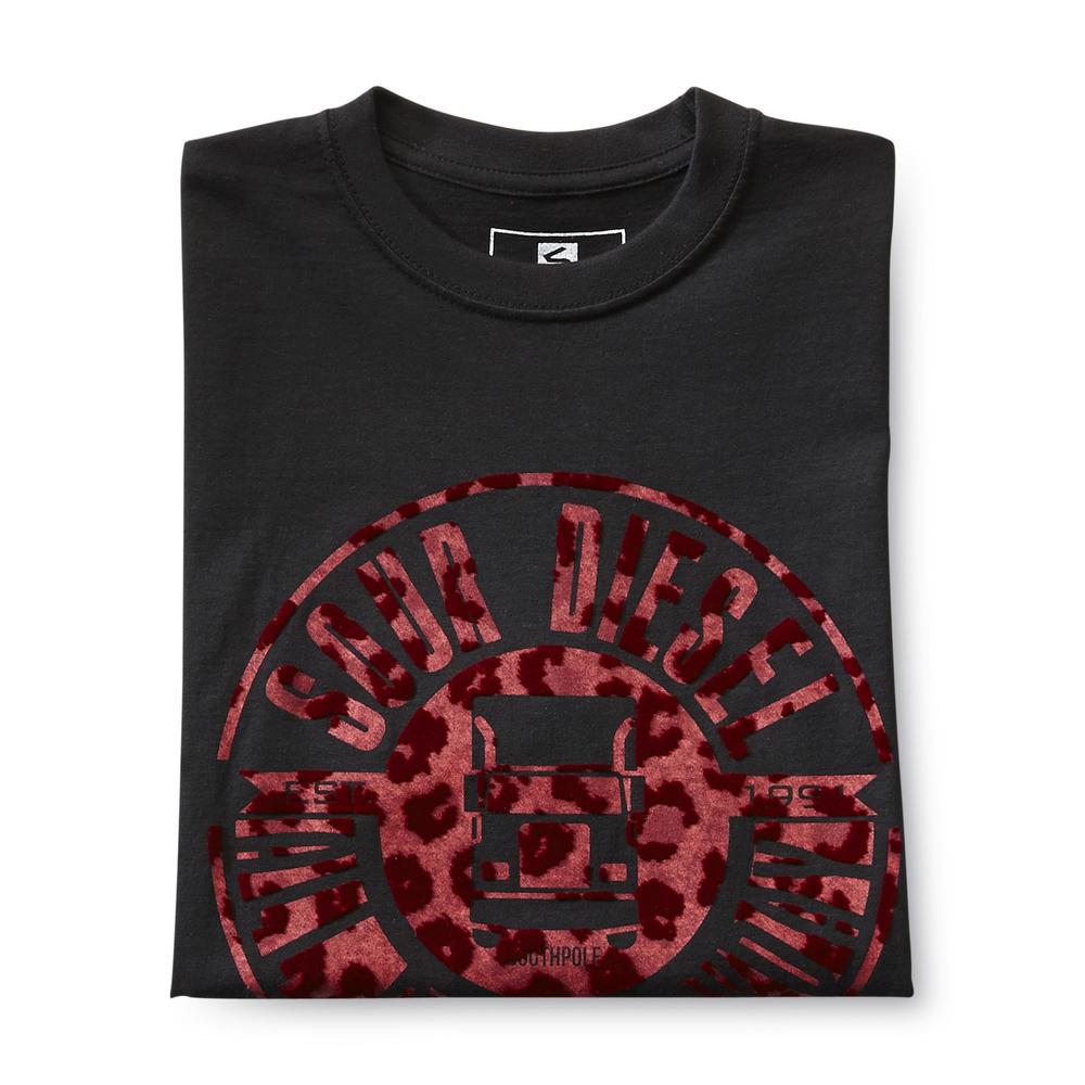 Southpole Young Men's Graphic T-Shirt - Leopard Print