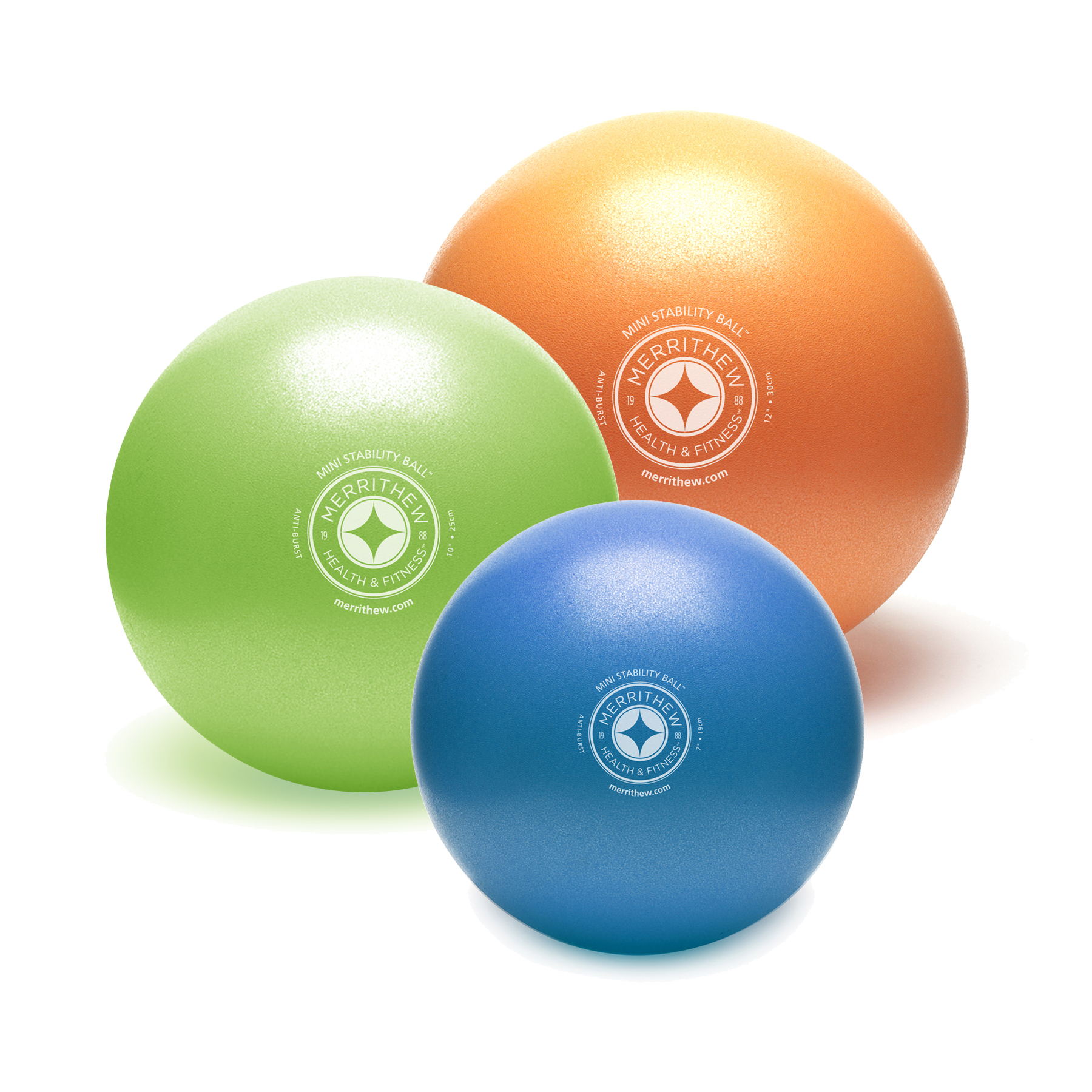 Pilates Ball STOTT PILATES Mini Stability Ball - 19cm, 25cm, 30cm Sizes ...